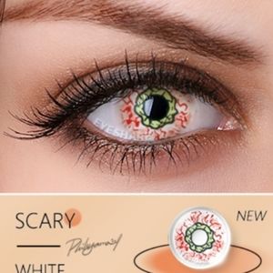 New SCARY WHITE Halloween Contact Eyewear. SALE $$